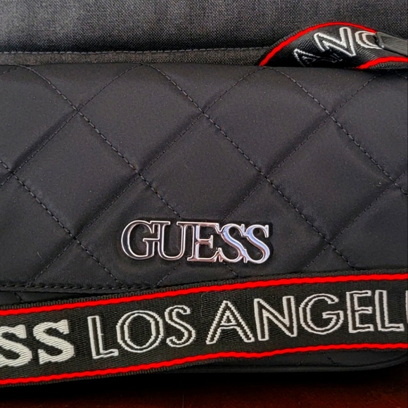 Guess Handbags - Black Guess over the shoulder purse.